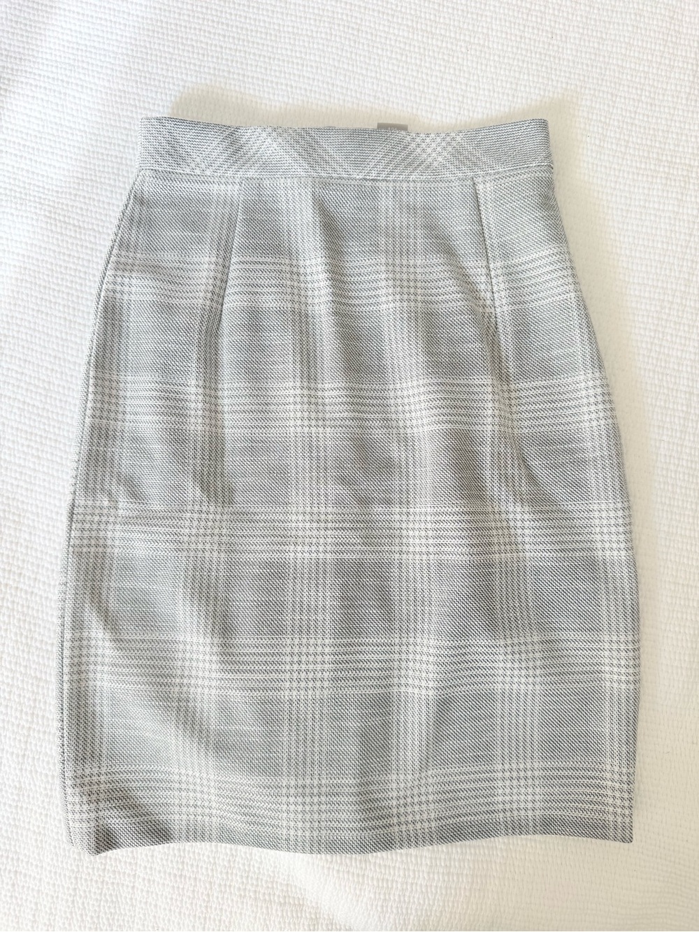 H&M Gray Plaid Pencil Skirt